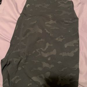 Zyia Grey Battleship Camo Luxe Hi-Rise 7/8 24"